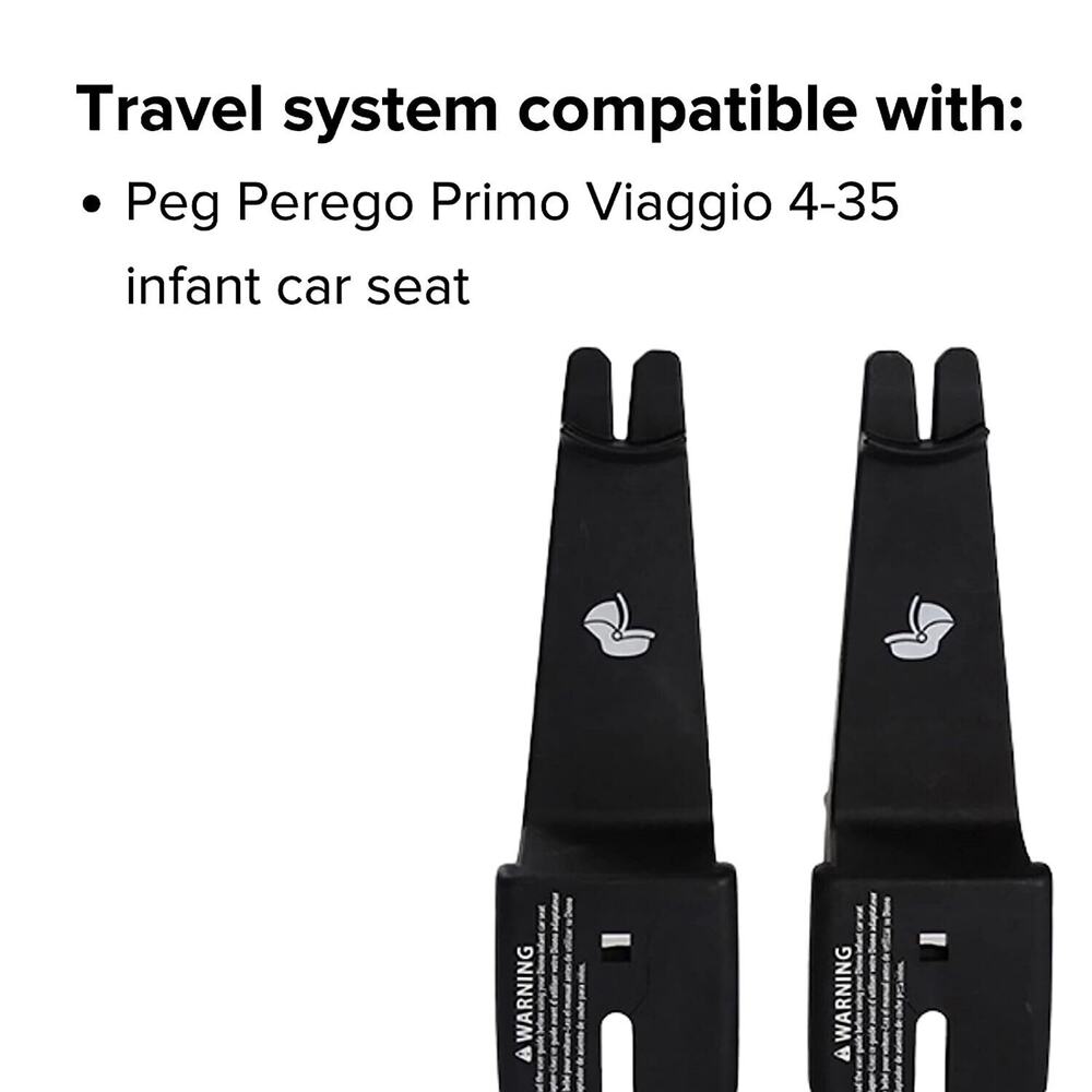Diono Quantum Stroller Adapter Kit Travel System for Peg Perego Infant Car Seats